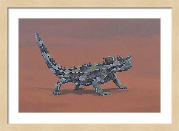 Thorny Devil Lizard In Desert Sand