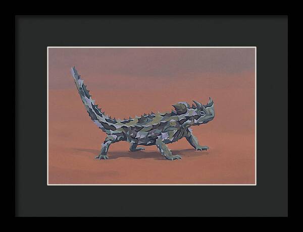 Thorny Devil Lizard In Desert Sand