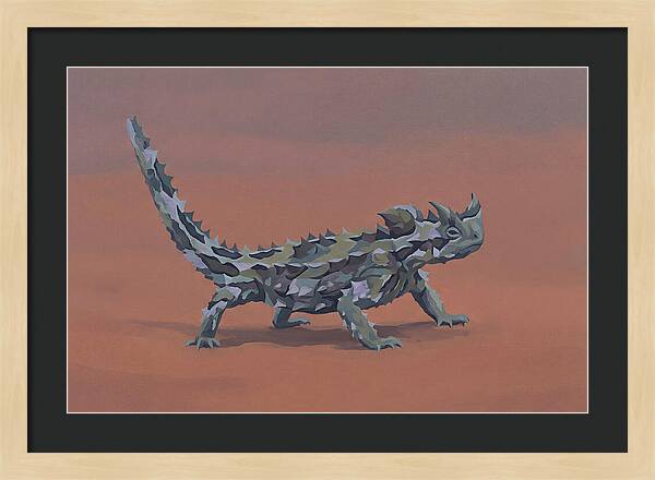 Thorny Devil Lizard In Desert Sand