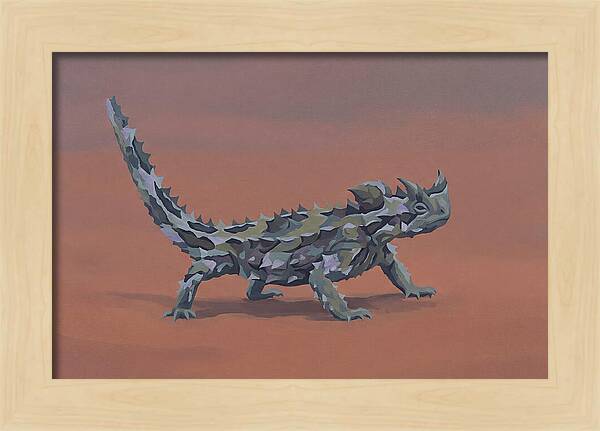 Thorny Devil Lizard In Desert Sand