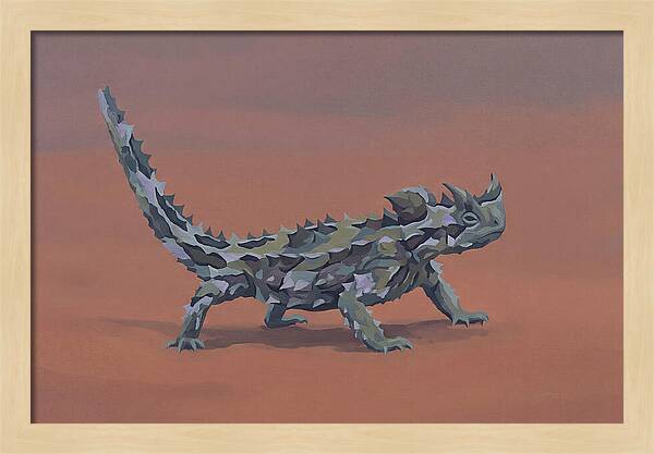 Thorny Devil Lizard In Desert Sand