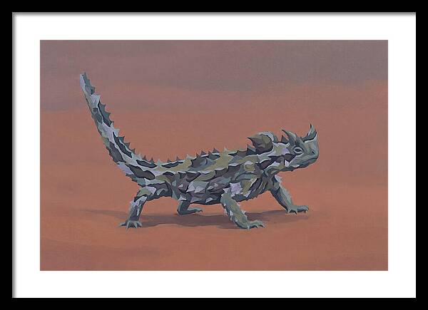 Thorny Devil Lizard In Desert Sand
