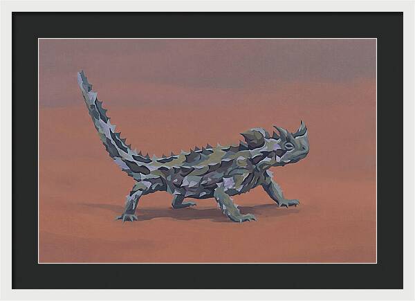 Thorny Devil Lizard In Desert Sand