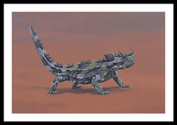 Thorny Devil Lizard In Desert Sand