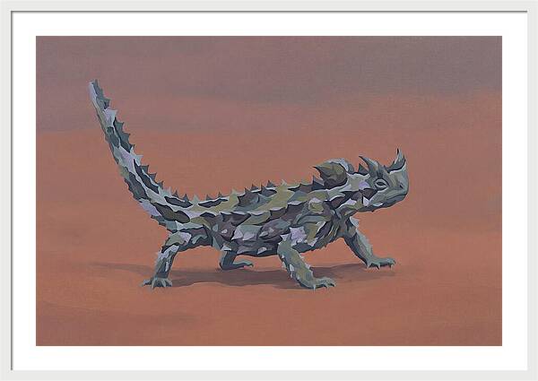 Thorny Devil Lizard In Desert Sand