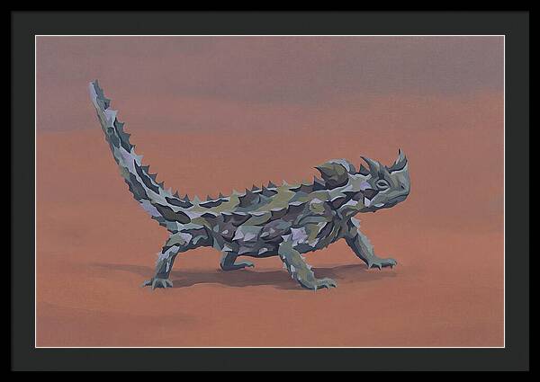 Thorny Devil Lizard In Desert Sand