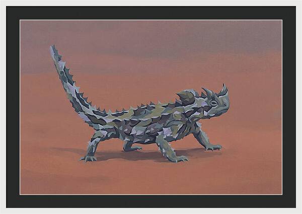 Thorny Devil Lizard In Desert Sand