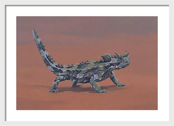 Thorny Devil Lizard In Desert Sand