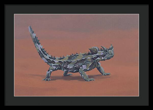 Thorny Devil Lizard In Desert Sand