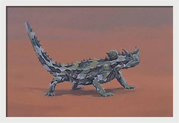 Thorny Devil Lizard In Desert Sand