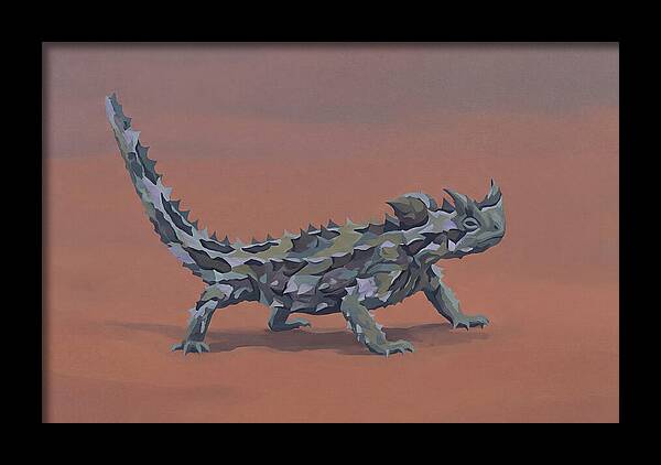 Thorny Devil Lizard In Desert Sand