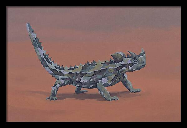 Thorny Devil Lizard In Desert Sand