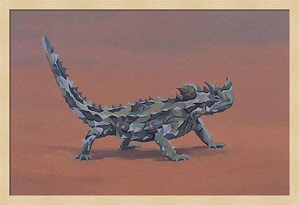 Thorny Devil Lizard In Desert Sand