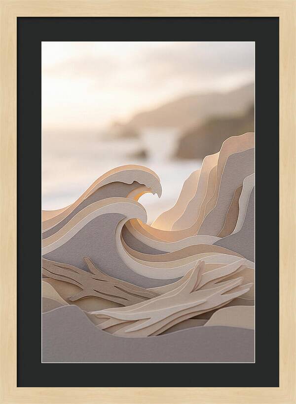 Three Dimensional Wave Sculpture