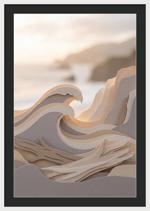 Three Dimensional Wave Sculpture