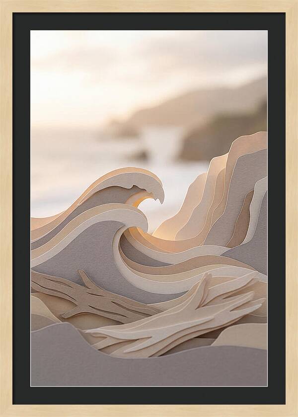 Three Dimensional Wave Sculpture