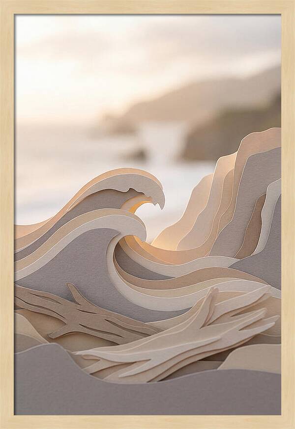 Three Dimensional Wave Sculpture