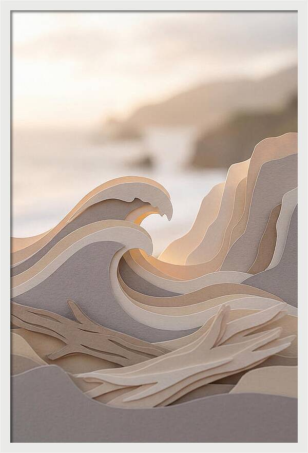Three Dimensional Wave Sculpture
