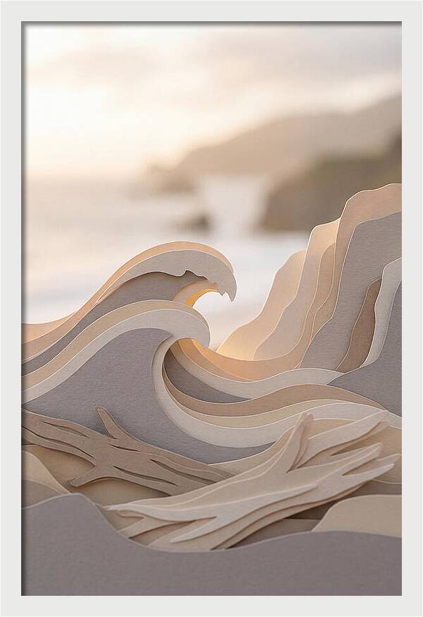 Three Dimensional Wave Sculpture