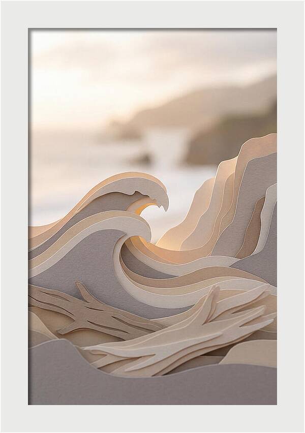 Three Dimensional Wave Sculpture