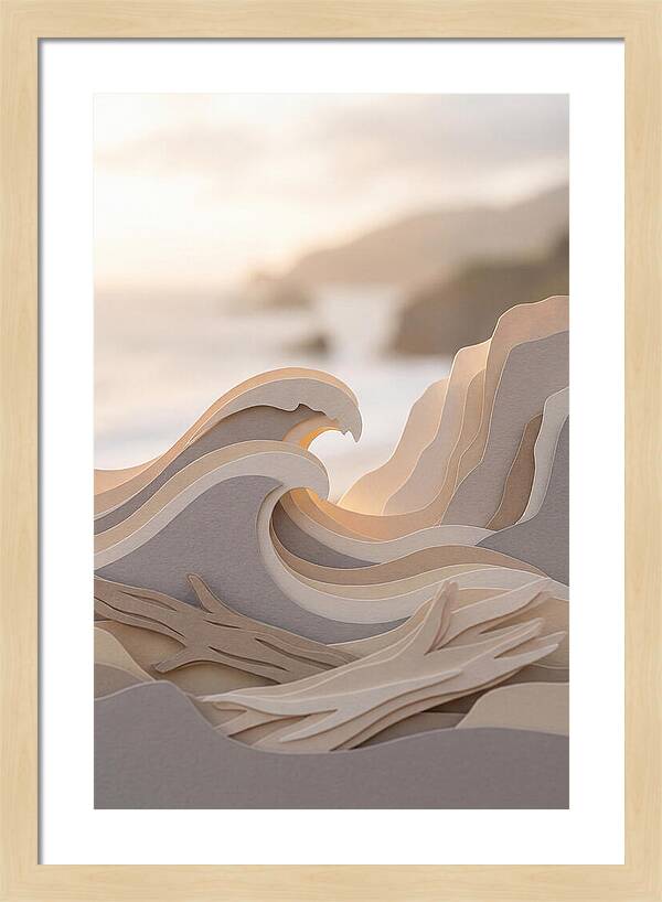 Three Dimensional Wave Sculpture