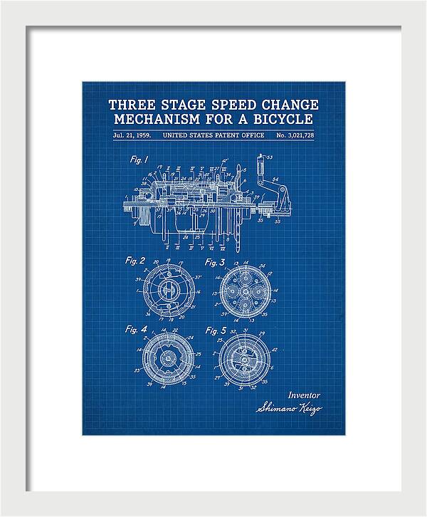 Three Stage Speed Change Mechanism For A Bicycle Shimano Blueprint Patent Us3021728a