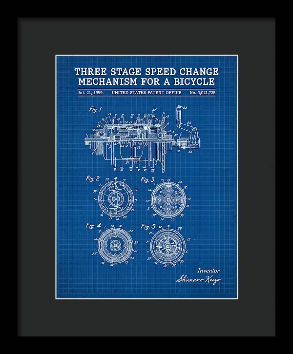 Three Stage Speed Change Mechanism For A Bicycle Shimano Blueprint Patent Us3021728a