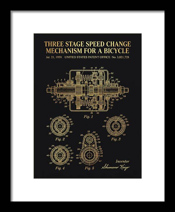 Three Stage Speed Change Mechanism For A Bicycle Shimano Gold Patent Us3021728a