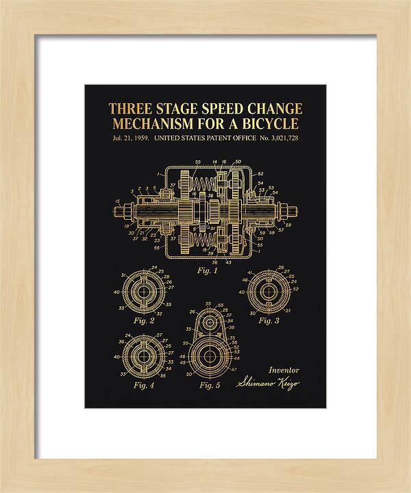Three Stage Speed Change Mechanism For A Bicycle Shimano Gold Patent Us3021728a