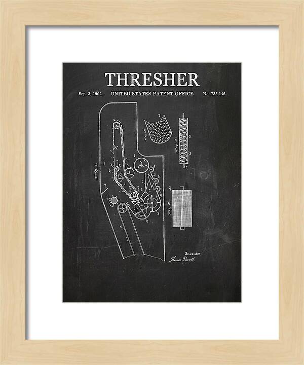 Thresher Chalkboard Patent Us735146a