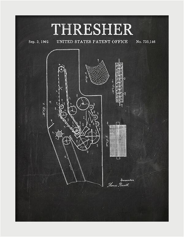 Thresher Chalkboard Patent Us735146a
