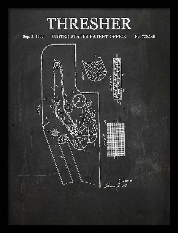 Thresher Chalkboard Patent Us735146a