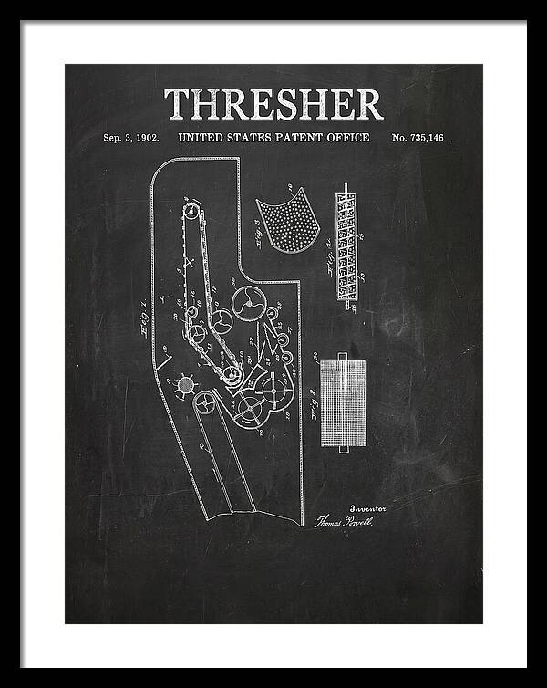 Thresher Chalkboard Patent Us735146a