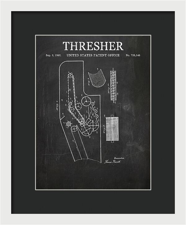 Thresher Chalkboard Patent Us735146a