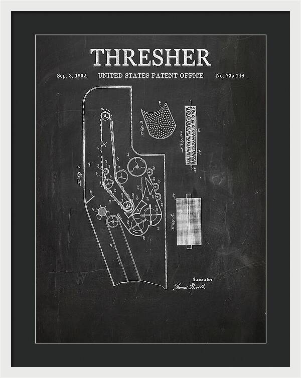 Thresher Chalkboard Patent Us735146a