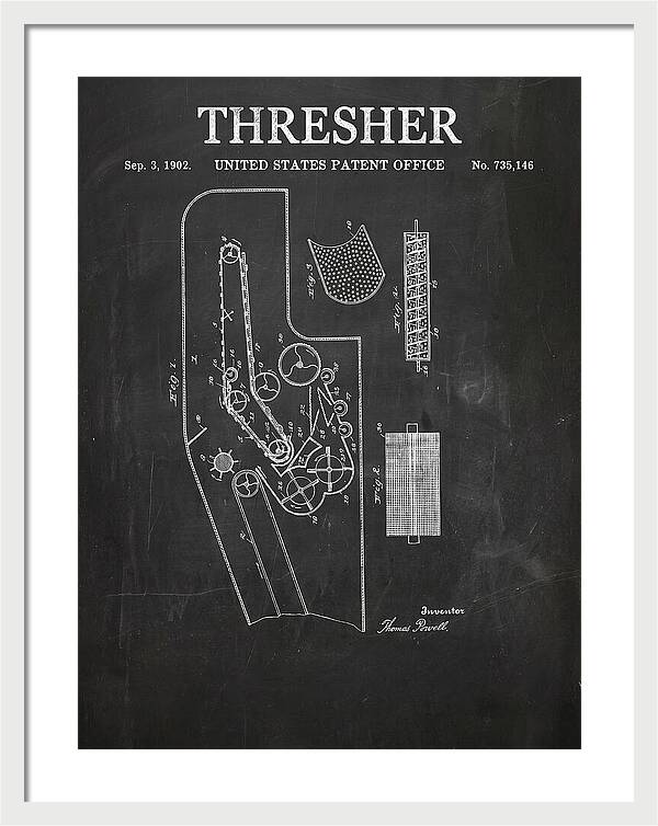 Thresher Chalkboard Patent Us735146a