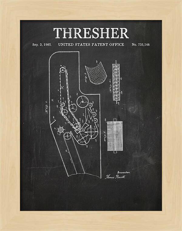 Thresher Chalkboard Patent Us735146a