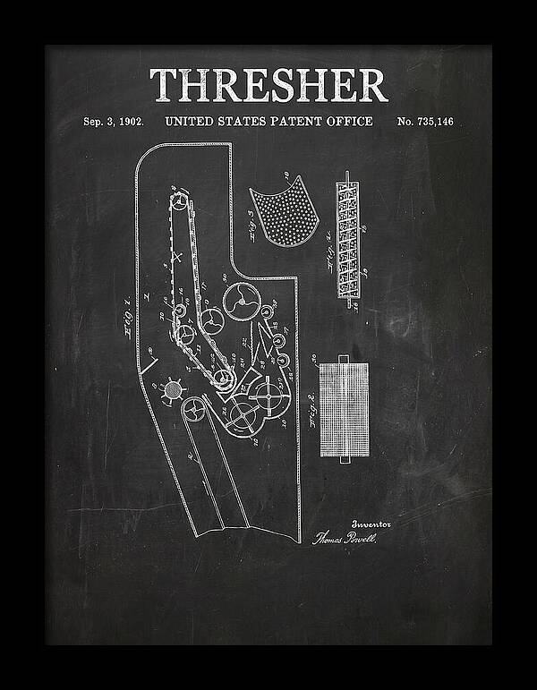 Thresher Chalkboard Patent Us735146a