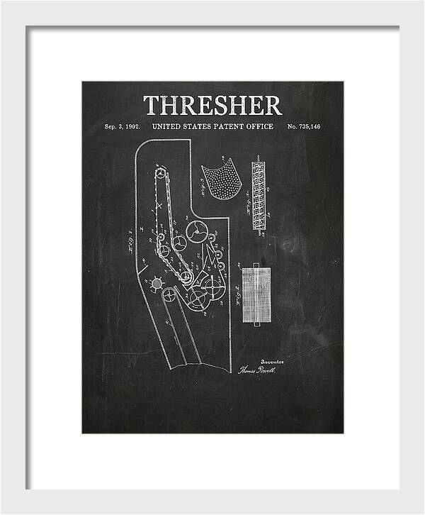 Thresher Chalkboard Patent Us735146a
