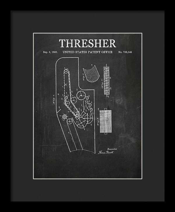 Thresher Chalkboard Patent Us735146a