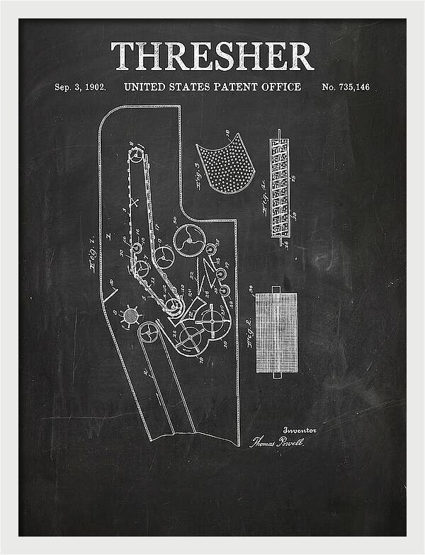 Thresher Chalkboard Patent Us735146a