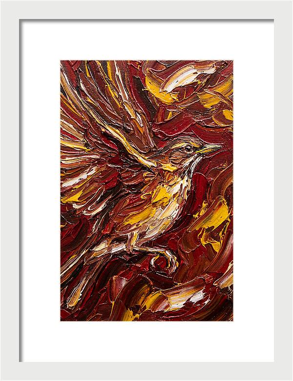 Thrush In Flight