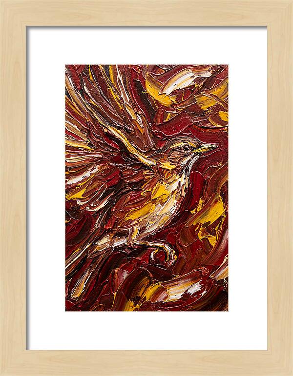 Thrush In Flight
