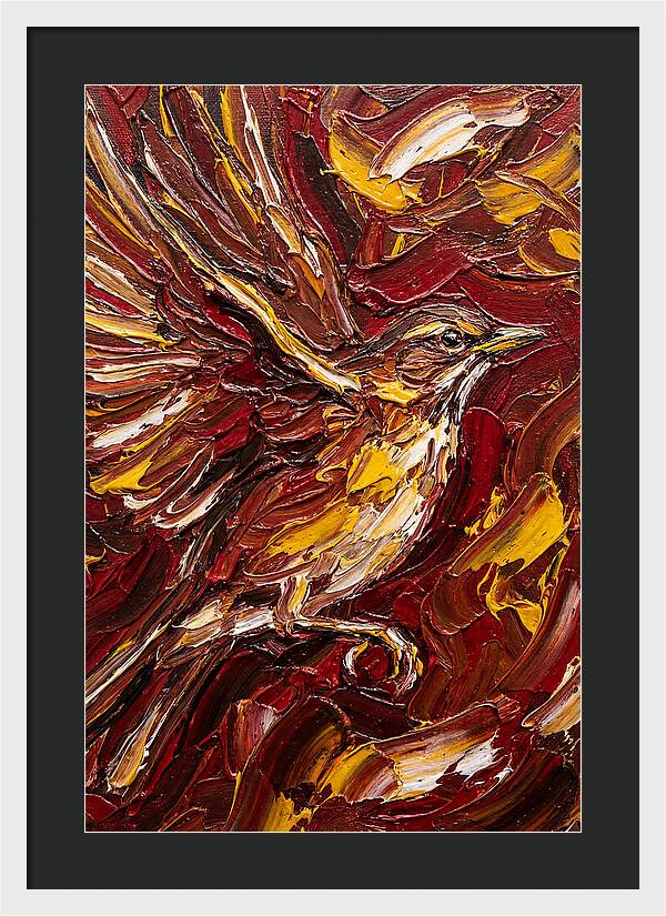 Thrush In Flight