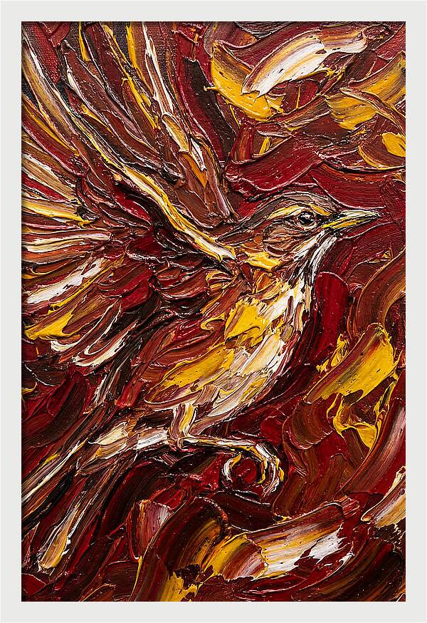 Thrush In Flight