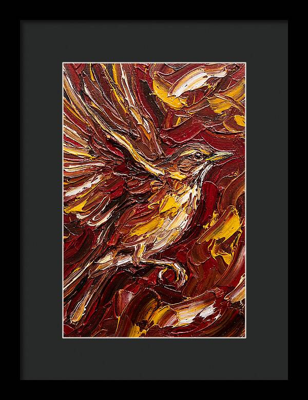 Thrush In Flight