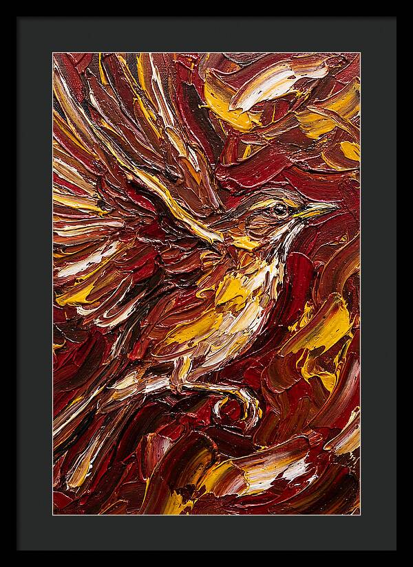 Thrush In Flight