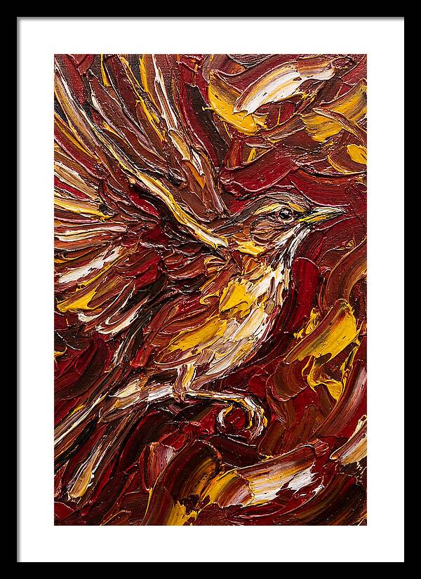 Thrush In Flight