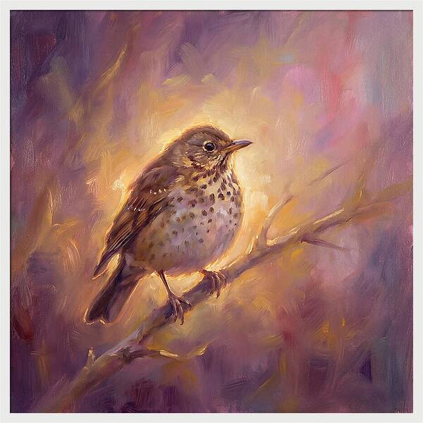 Thrush Perched