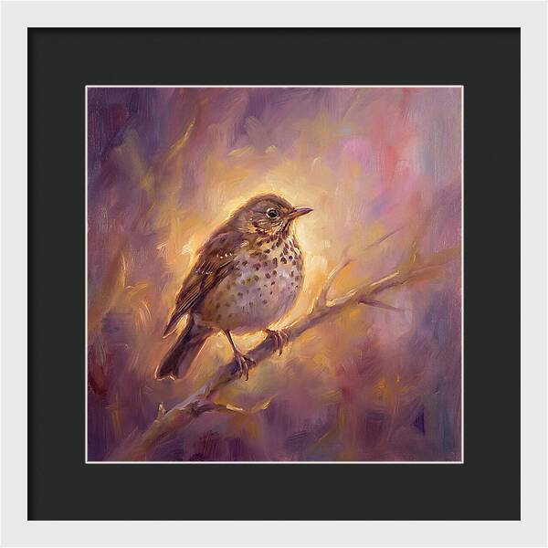 Thrush Perched